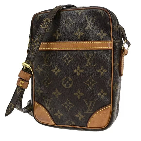 AUTHENTICITY GUARANTEED LOUIS VUITTON Danube Shoulder Bag Monogram Leather - Picture 1 of 14